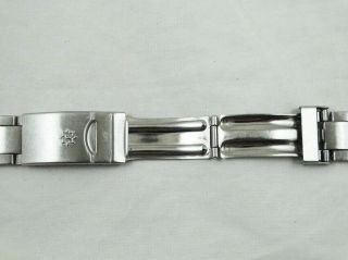 16 - 20mm Vintage JUNGHANS Stainless Steel Diver Watch Bracelet & Claps 70s. 4