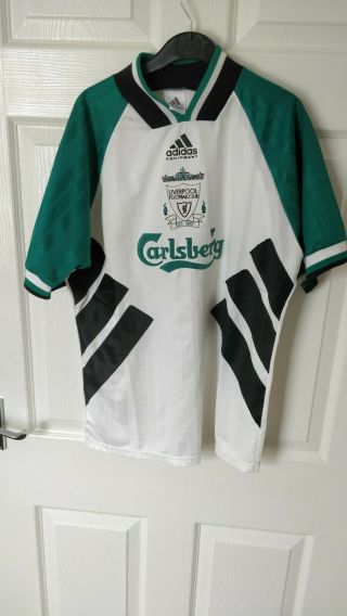 Vintage Liverpool Fc Away Football Shirt 1993/95 1994 1995 Adult Small Adidas