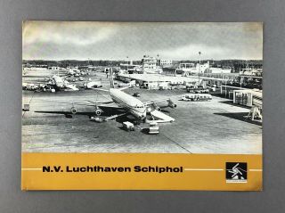 Amsterdam Schiphol Airport Vintage Brochure 1962 - Klm