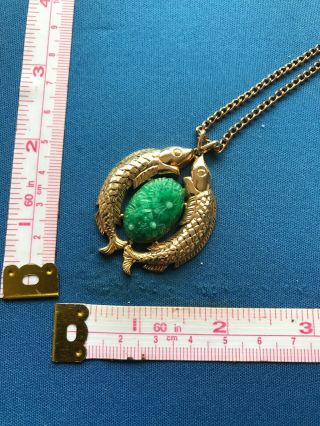 Vintage Jewellery Glass Necklace Signed Exquisite