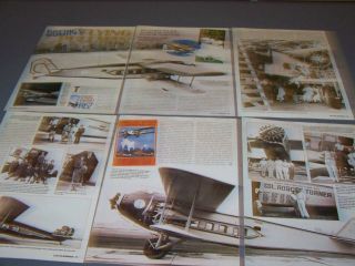 Vintage.  Boeing Model 80 A - 1.  History/cutaway/photos/specs.  Rare (411l)