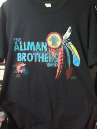 Vintage 1991 The Allman Brothers Band Tour T - Shirt Where It All Began Macon,  Ga