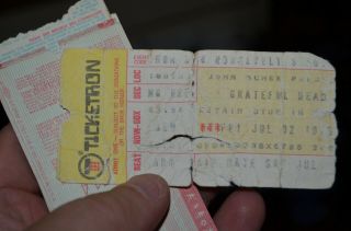Vintage Grateful Dead Ticket Stub July 2,  1976 Roosevelt Stadium