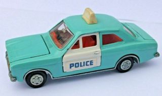 Vintage Dinky 270 Ford Escort Police Car Made In England Exc To Near Con.