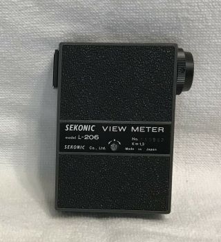 SEKONIC VIEW METER L - 206 Japan vintage camera accessory 5