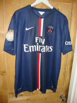 Vintage Paris Saint Germain Psg Thiago Motta French Football Shirt Xl Great Cond