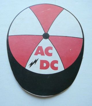 Ac/dc Large Vintage Promo Sticker With Bonus