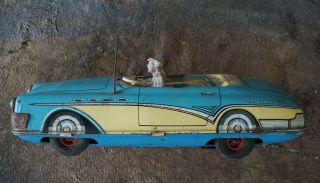 Vintage Riviera Passenger Tin Toy Car Made In Western Germany