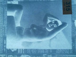 2 Vintage Glass Negatives 8 " X 10 " Glamour Erotic Nudes Pin - Ups Sexy (315)