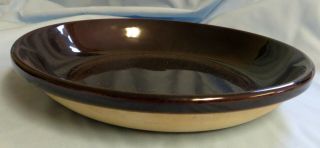Vintage Brown Glazed Stoneware Pottery Pie Plate 9 ½”