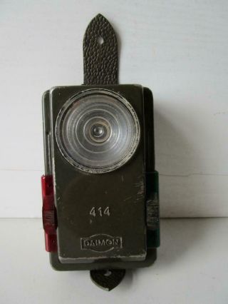 Vintage Daimon 414 Torch Flashlight Ex East German Police Issue