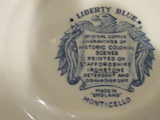 Vintage Set of 10 Liberty Blue 6 