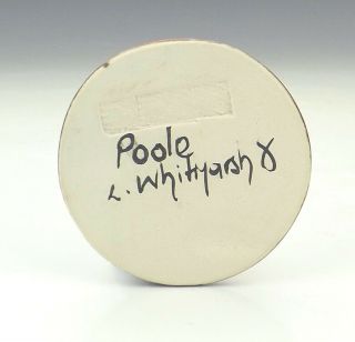 Vintage Poole Pottery - Delphis Design Badge Or Brooch - Unusual 2