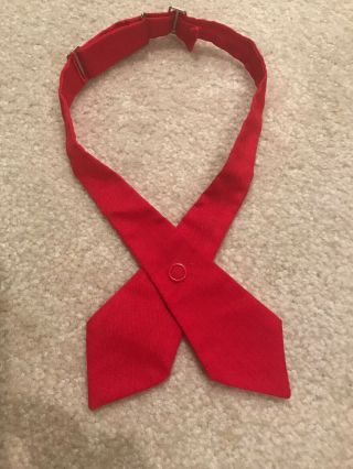 Vintage 1960s Senior Girl Scout Uniform Tie - Red