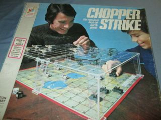Vintage 1976 Milton Bradley Chopper Strike Board Game - Complete - Two Level - Htf