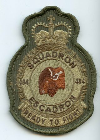 Vintage Rcaf Royal Canadian Air Force 404 Squadron Patch Uniform Crest Flash