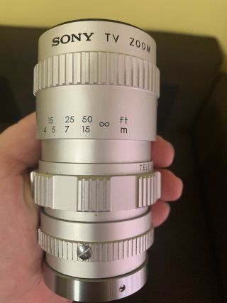Vintage Sony Tv Zoom Lens F=16 - 64mm 1:2 Camera Lens Japan