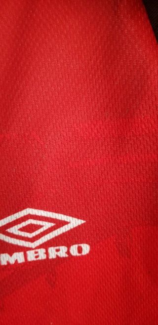 Retro Vintage Manchester United 94 - 95 Home Shirt Sharp Umbro Large Boys 6