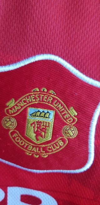 Retro Vintage Manchester United 94 - 95 Home Shirt Sharp Umbro Large Boys 7
