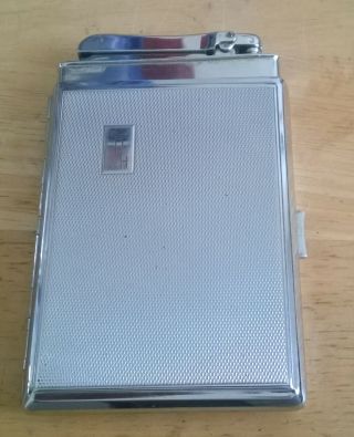 Vintage Colibri Monopol Chrome Combination Lighter And Cigarette Case Dublin
