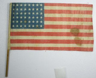 {do307c} Vintage Mini Us American Flag With 48 Stars