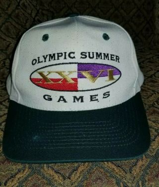 Vintage Olympic Summer Games Snapback Hat 1996 Atlanta Hanes