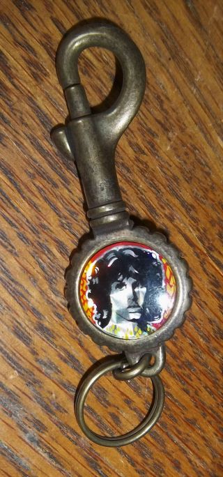 Jim Morrison The Doors Prism Brass Vintage Keychain,  Bottle Opener