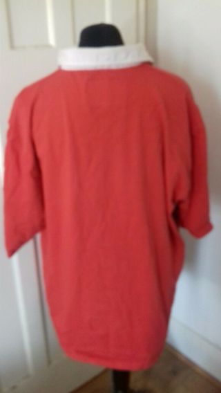 Vintage 1980 ' s WRU WALES Home XXL Rugby Union Jersey Shirt Cotton Traders 3
