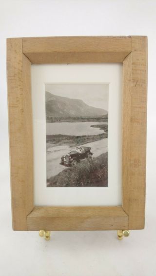 Contact Printing Frame With Mounted Vintage Car Photograph Morris 8