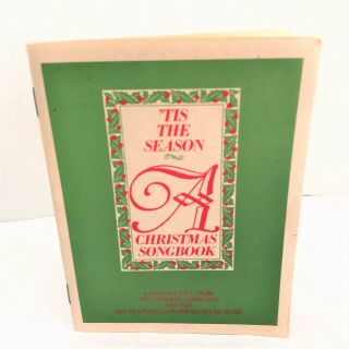 Vintage Hymn Songbook A Holiday Gift From Chevron Tis The Season A Christmas