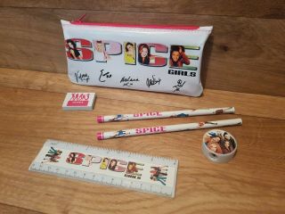 Spice Girls Official Merchandise Pencil Case Set Vintage 1997
