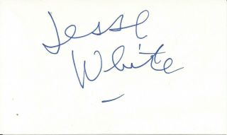 Jesse White Mad World Bad Seed And Vintage In - Person Signed Card D.  