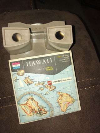 Vintage Sawyers View - Master With Slides Of Hawaii & Conquest Of Space