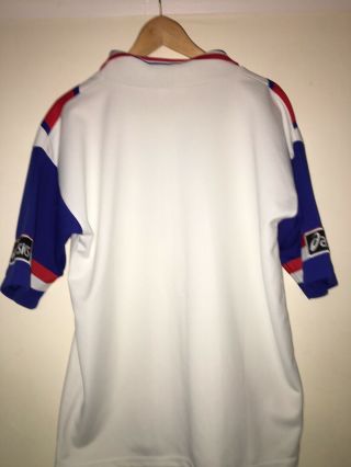 Vintage GB Great Britain League Asics White Shirt.  Large 2