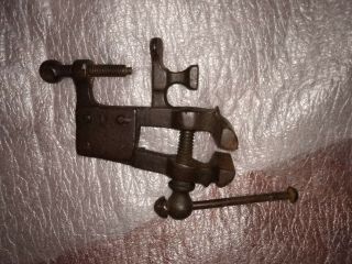 Vintage Watchmakers Jewellers Vice Clamp Anvil,  Jaw Width Half Inch