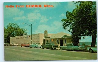Bemidji Minnesota Mn Tourist Information Wildlife Museum Vintage Postcard D55