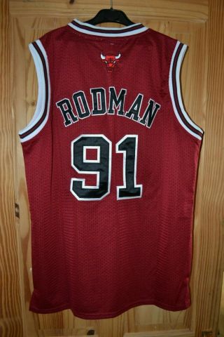 Nwt Vintage Dennis Rodman Chicago Bulls Jersey Size L