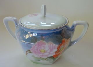 Vintage Reinhold Schlegelmilch Rs Germany Porcelain Sugar Bowl With Lid