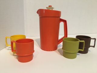 Vintage Tupperware Toys Pitcher & Cups