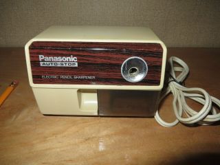 Vintage Panasonic Kp - 110 Auto - Stop Electric Pencil Sharpener Japan