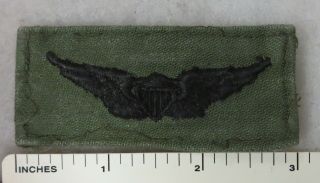 1960s Vietnam War Vintage Us Army Aviator Pilot Wings Patch Subdued & Worn