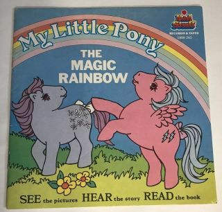 My Little Pony The Magic Rainbow 1985 Vintage Paperback Kids Book