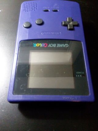 Vintage Nintendo Game Boy Color CGB - 001.  1998.  Purple. 3