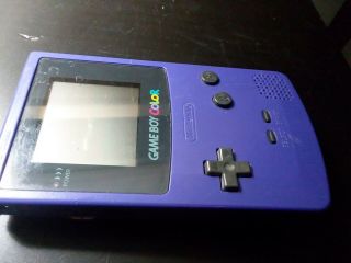Vintage Nintendo Game Boy Color CGB - 001.  1998.  Purple. 4