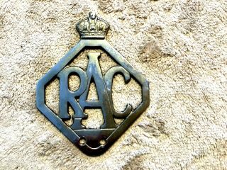 Vintage Rac Royal Automobile Club Badge Grill Emblem