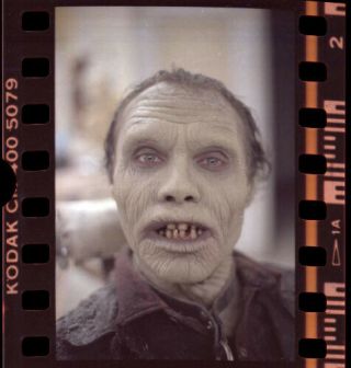 Ha25p Vintage Day Of The Dead Horror Movie Film Actor Makeup Art Negative Photo