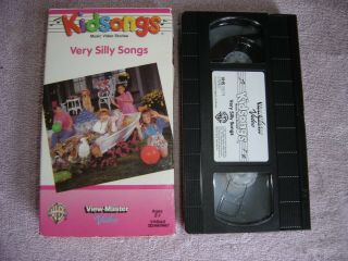 Kidsongs - Very Silly Songs Music Video Vhs Tape View Master Kids Song Vtg 80s