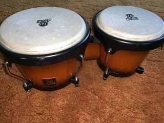 Lp Aspire Latin Percussion Oak 8 " & 6.  75 " Bongo Drums Vintage - Pre - Owned