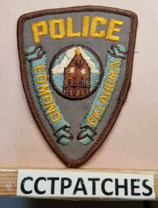 Vintage Edmond,  Oklahoma Police Shoulder Patch Ok