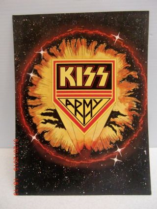 Vintage Kiss Army Folder From 1978 - Folder Only - No Inserts Aucoin Mgmt Inc.